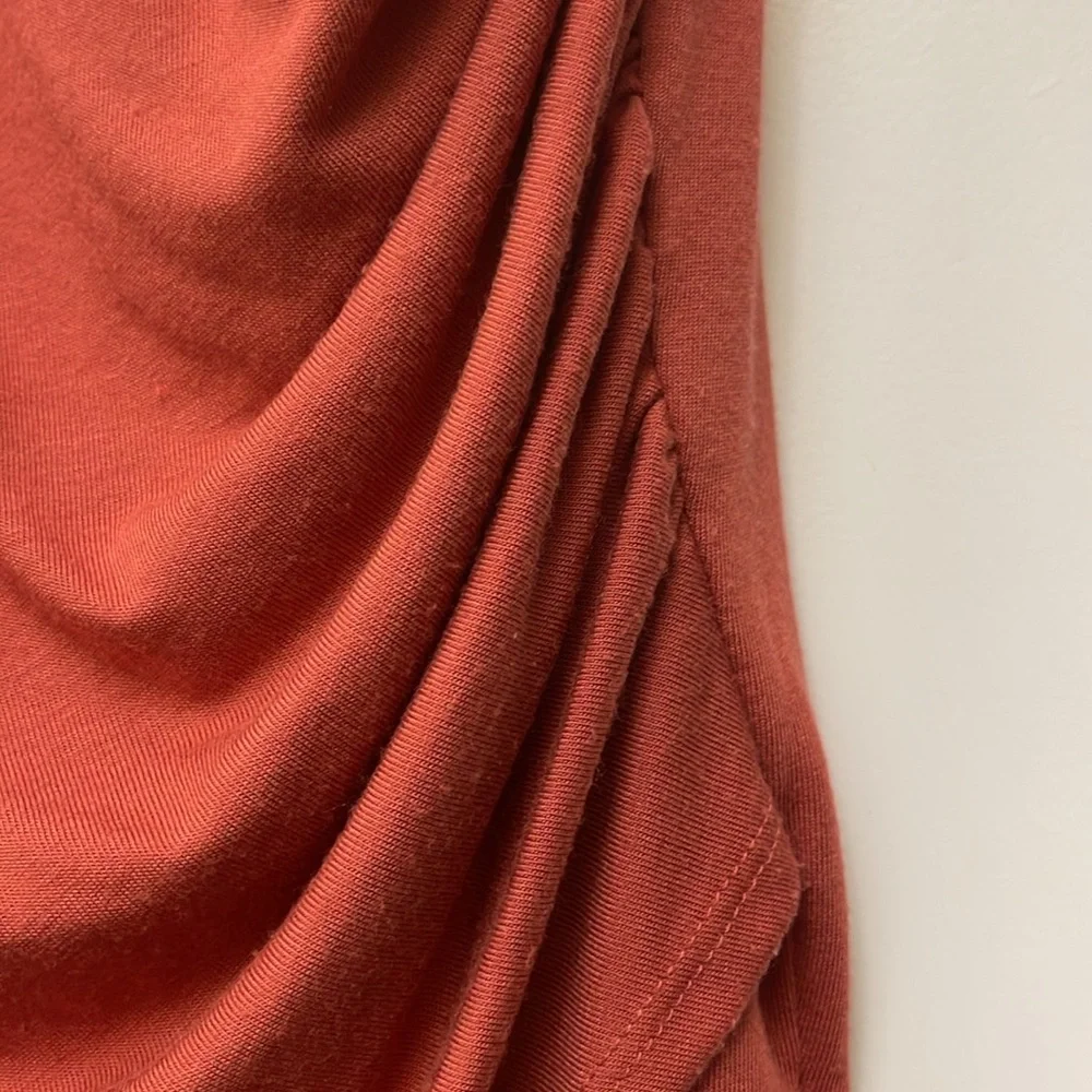 Form Fitting Rouched Slit Midi Dress - Picture 5 of 8